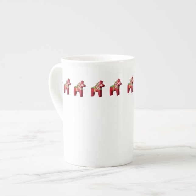 Dala Horse Bone China Mug (Front Left)