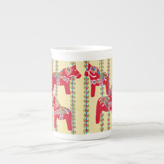 Dala Horse Bone China Mug (Front)