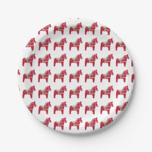 Dala Horse by Julia Persson-Morrill Paper Plate