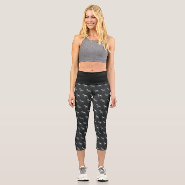 Dala horse capri leggings (Front)