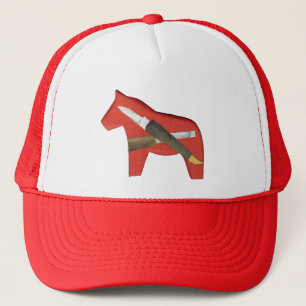 Dala Horse Carving Hat