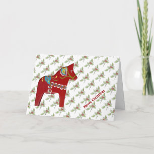 Dala Horse Christmas Card