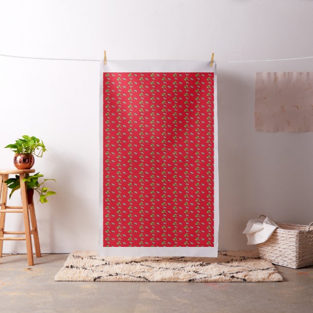 Dala Horse Christmas Fabric (In Situ)