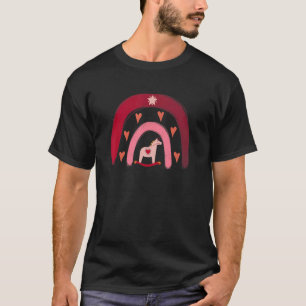 Dala Horse Christmas Rainbow Mother's Day Unicorn T-Shirt
