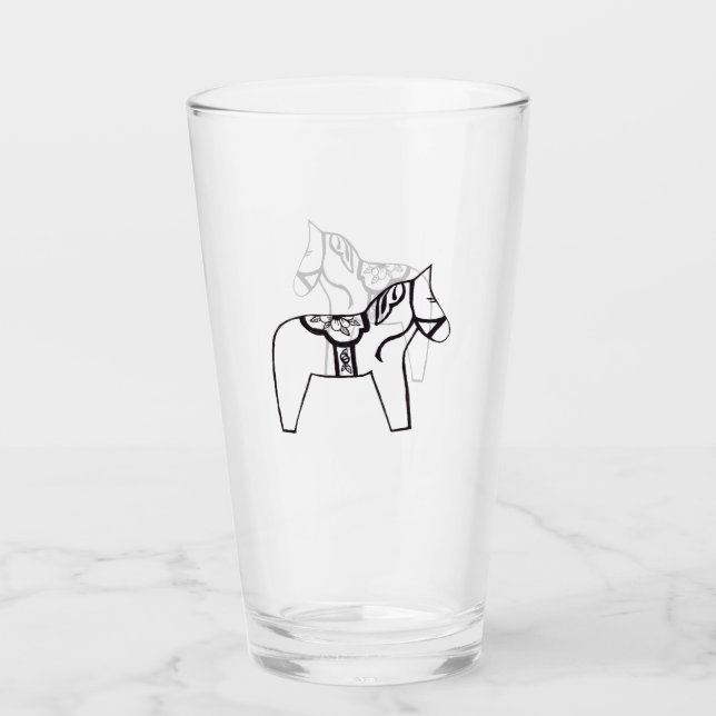 Dala Horse Glass (Front)