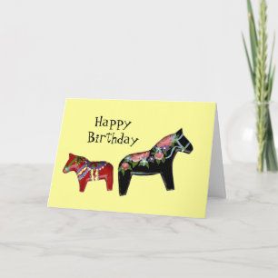 Dala Horse Greeting Card