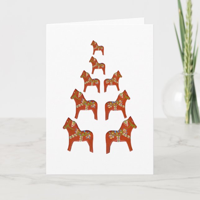 Dala Horse Holiday Card (Front)