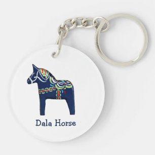 Dala Horse Key Ring