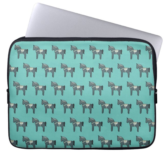 Dala horse laptop sleeve (Front)