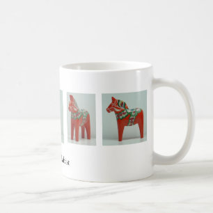 DALA HORSE mug - red
