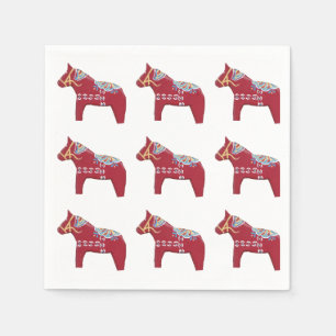 Dala Horse paper napkins