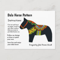 Dala Horse Pattern to Share