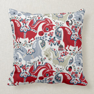 Dala-horse pillow