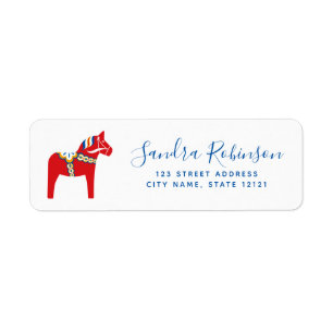 Dala horse return address
