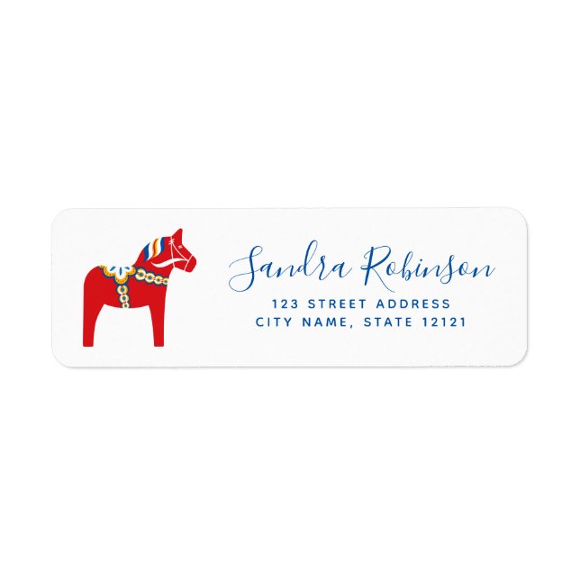 Dala horse return address (Front)