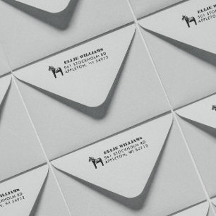 Dala Horse Return Address Self-inking Stamp