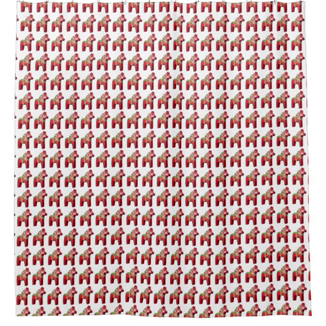 Dala Horse Shower Curtain (Front)