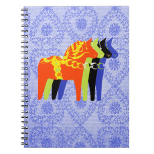 Dala Horse Spiral - Notebook