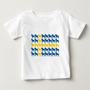 Dala Horse Sweden Flag Baby T-Shirt