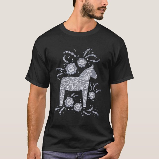 Dala Horse Swedish T-Shirt (Front)