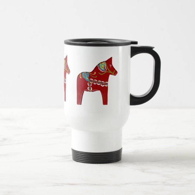 Dala Horse Travel Mug (Right)