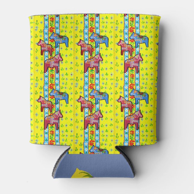 Dala Horses Can Cooler (Front)