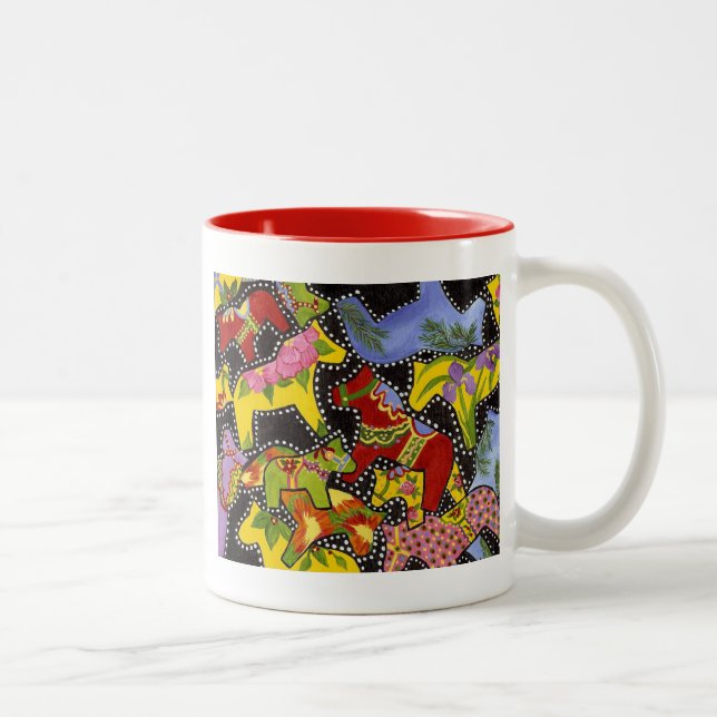 Dala Horses Coffee Mug (Right)