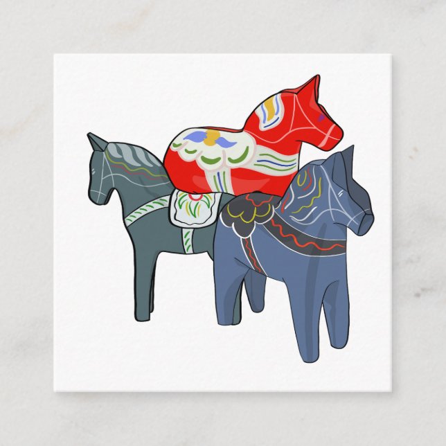 Dala Horses Enclosure Card (Front)