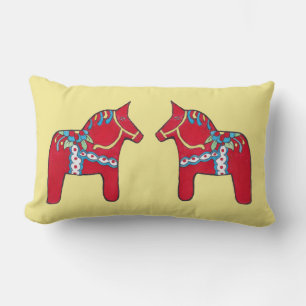 Dala Horses Lumbar Cushion
