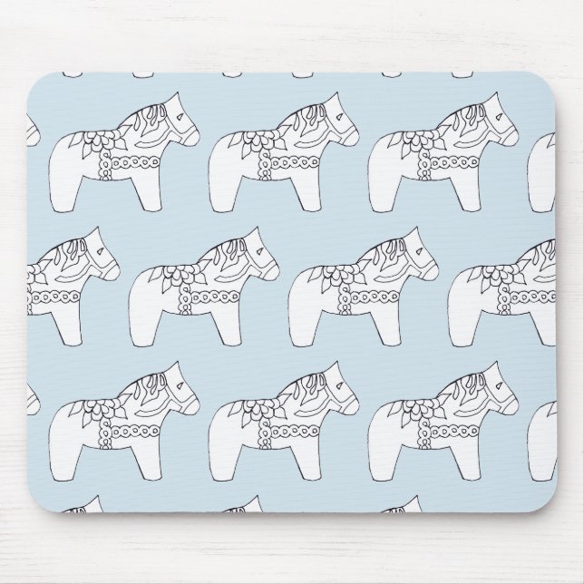 dala horses mouse pad (Front)