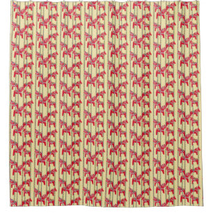 Dala Horses Shower Curtain