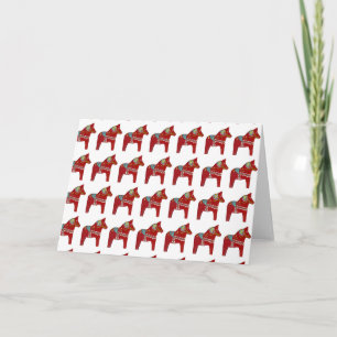 Dala Horses Thank You Card