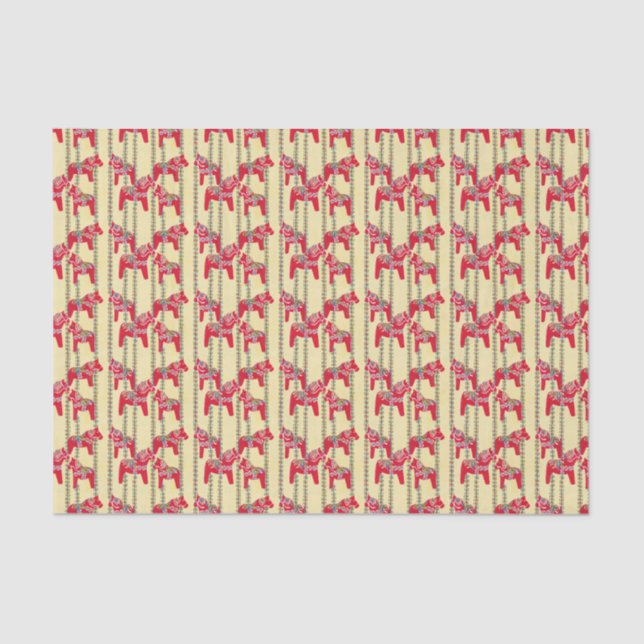 Dala Horses Tissue Paper (Front)