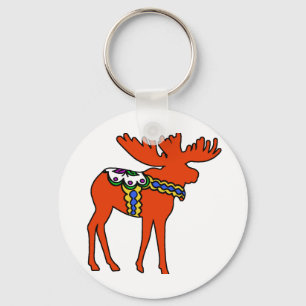 Dala Moose Key Ring