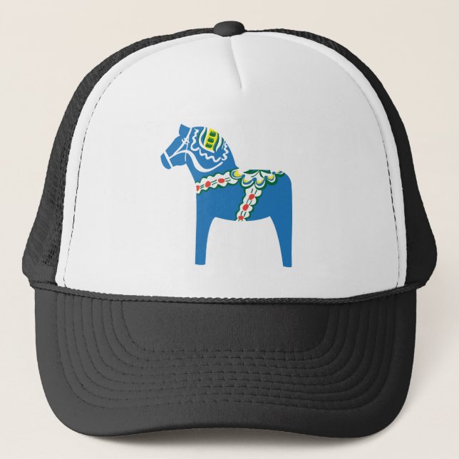 Dalahäst | Dala horse blue Trucker Hat (Front)