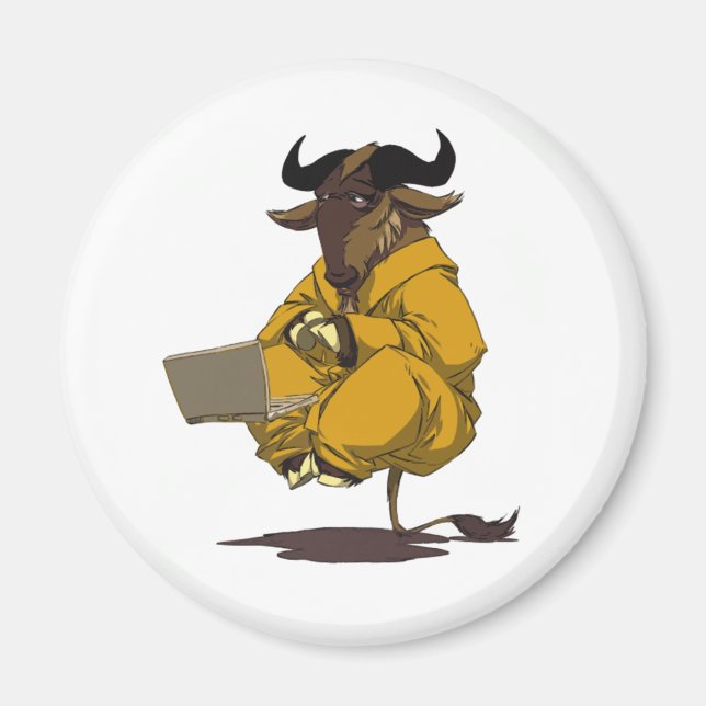 Dalai Gnu Magnet (Front)