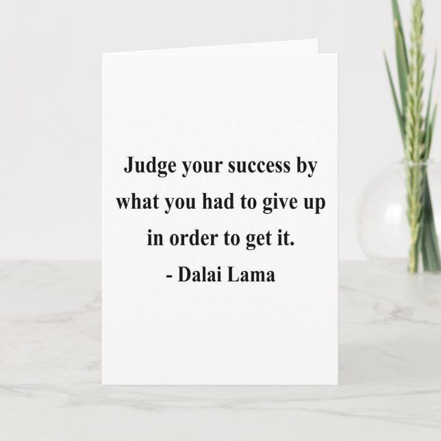 dalai lama quote 7a card (Front)