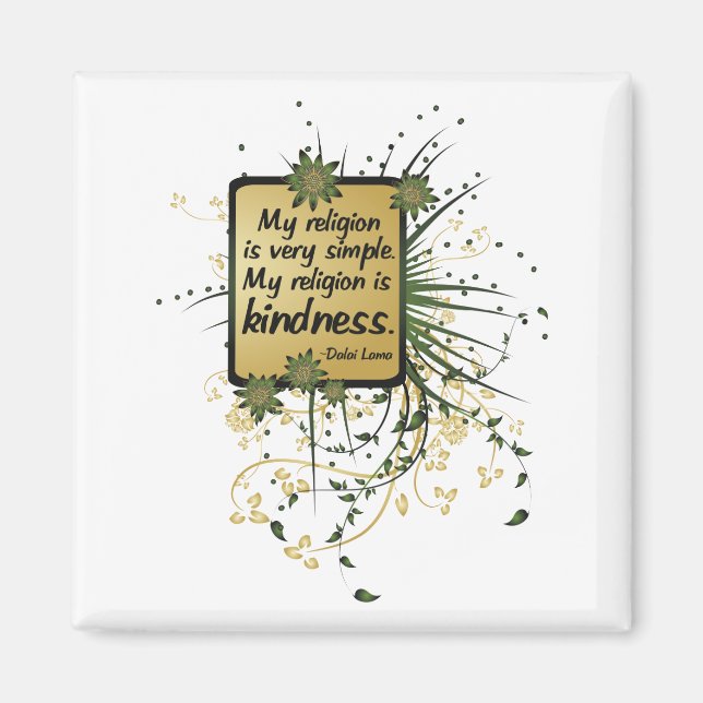 Dalai Lama Religion Quote Magnet (Front)