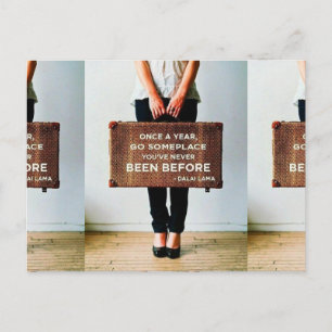 Dalai Lama Travel Postcard