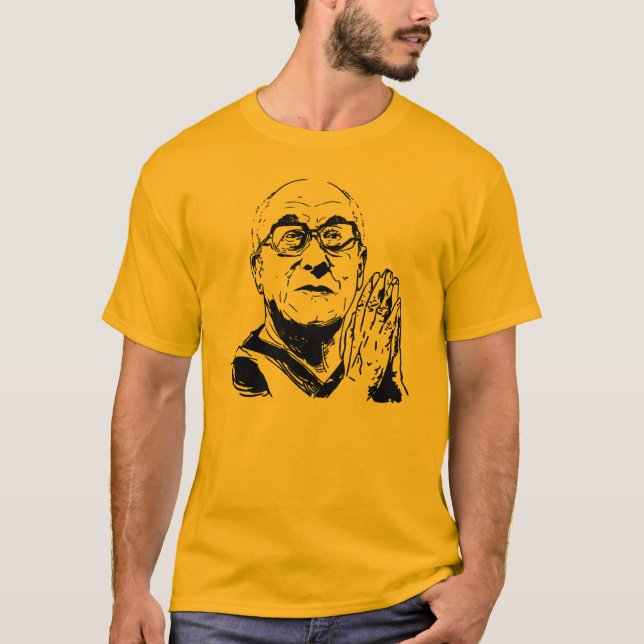 Dalai Lama XIV Praying T-Shirt (Front)