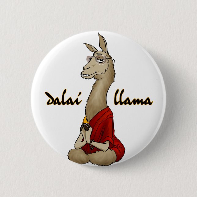 Dalai Llama 6 Cm Round Badge (Front)