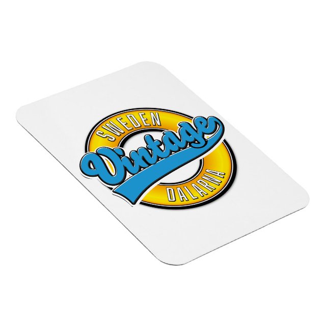 Dalarna Sweden vintage Magnet (Right Side)