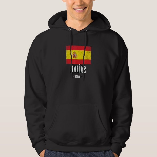 Dalas Spain Es Flag City - Bandera Ropa - Hoodie (Front)