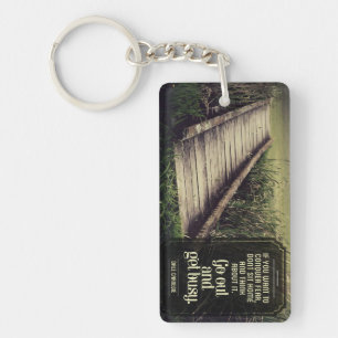 Dale Carnegie Inspirational Quote "Get busy" Key Ring