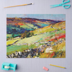 "Dale Dreams" – A Yorkshire Landscape         Tissue Paper