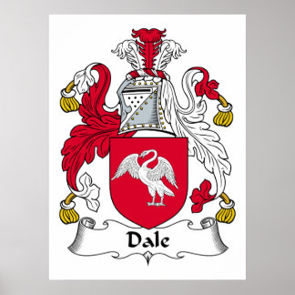 Dale Family Crest Poster