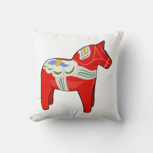 Dalecarlian horse cushion