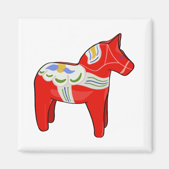 Dalecarlian horse magnet (Front)