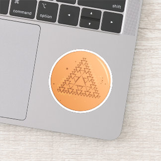 Dalgona Candy Triangle Sticker