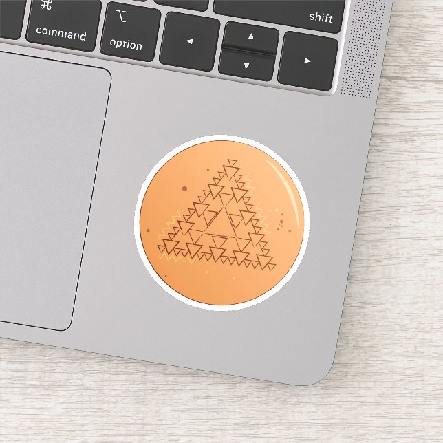 Dalgona Candy Triangle Sticker (Detail)